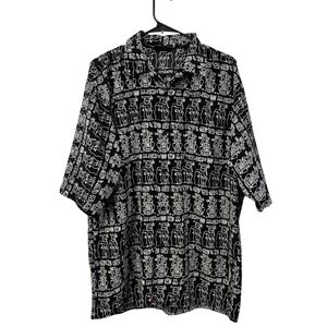 Solo Semore Shirt Size Large AOP Vintage Hawaiian Button Front